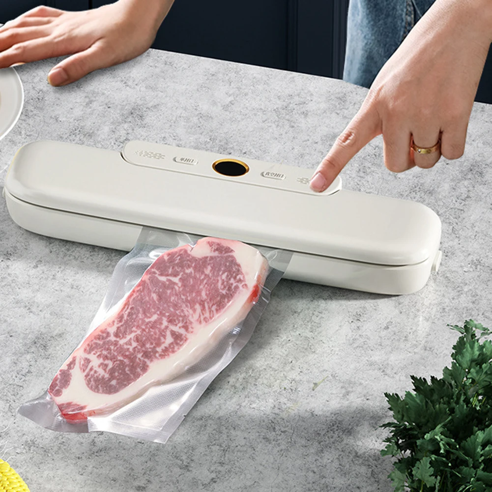 Электрический вакуумный упаковщик, маленький портативный аппарат для сохранения пищи, 10 пакетов, легкие для фруктов, мяса, сладостей 
Электрический вакуумный упаковщик, маленький портативный аппарат для сохранения пищи, 10 пакетов, легкие для фруктов, мяса, сладостей