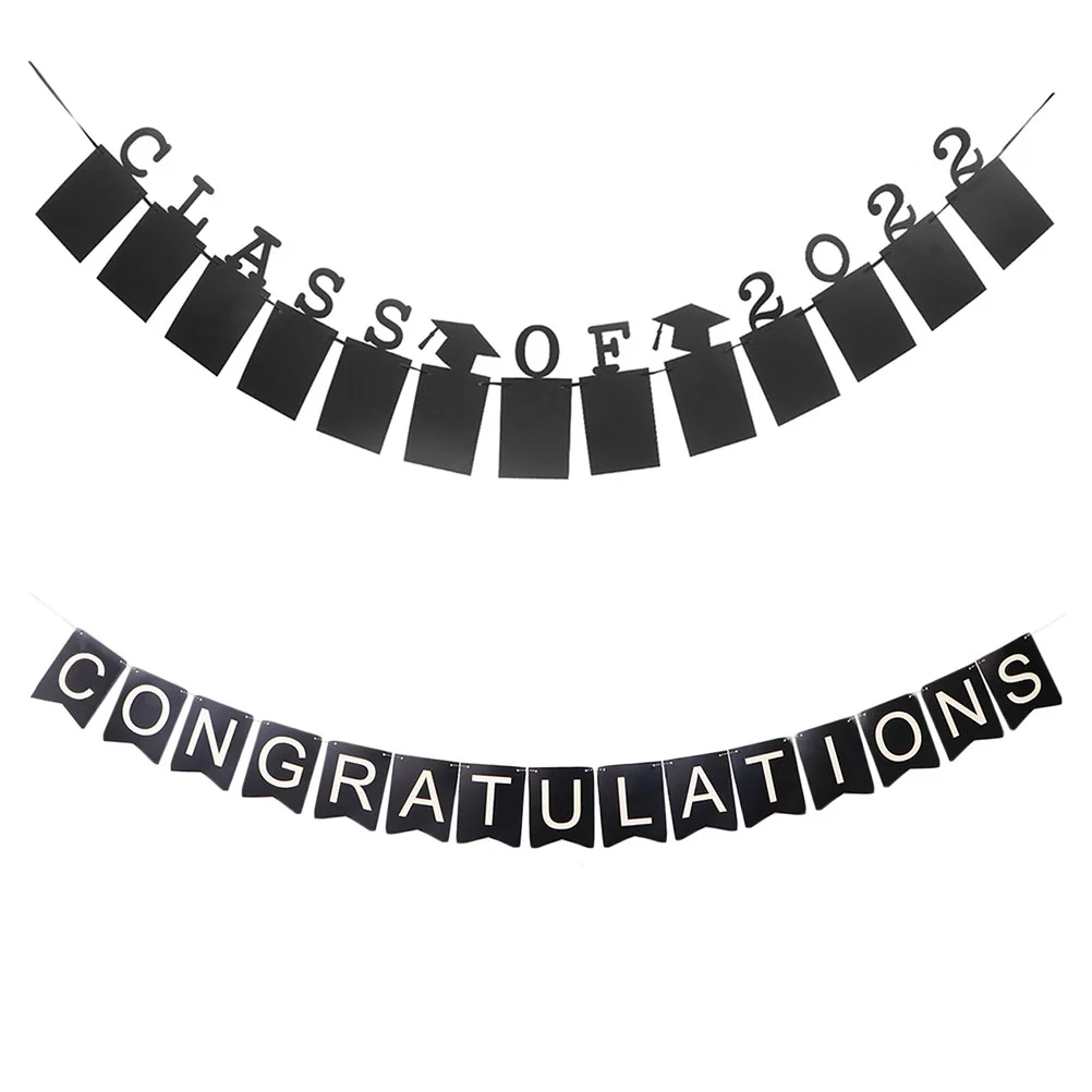 2Pcs Banners Party Layout Props Party Banners Delicate Paper Banners for Photography Graduation School
2Pcs Banners Party Layout Props Party Banners Delicate Paper Banners for Photography Graduation School