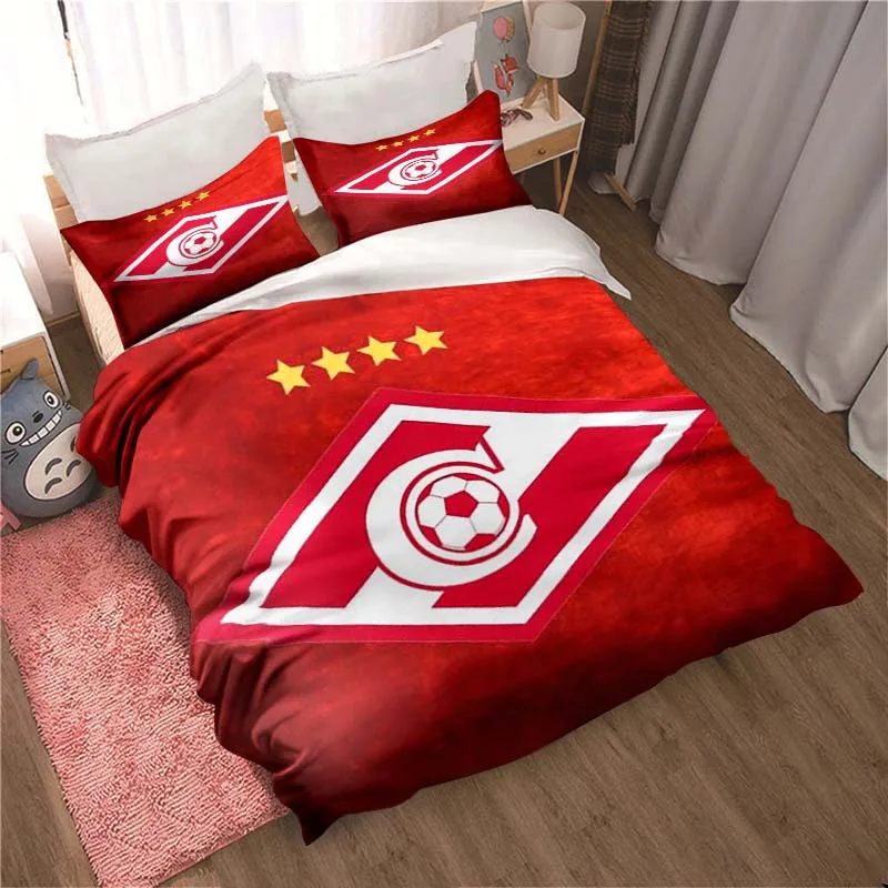 FC Spartak Moscow Football Print Bedding Set Cute Quilt Cover Bed Cover with Pillowcase Custom Bedding
FC Spartak Moscow Football Print Bedding Set Cute Quilt Cover Bed Cover with Pillowcase Custom Bedding
