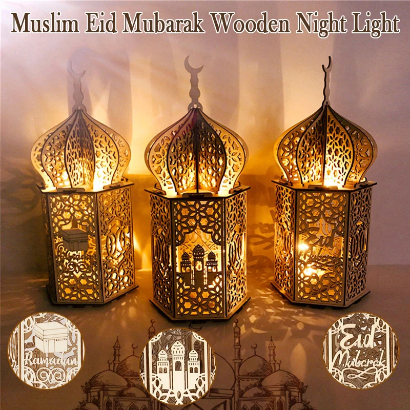 DIY Trumpet Palace Lamp Mubarak Ramadan Decorations Muslim Eid Mubarak Wooden Night Lights Home Table Ornament Lamp Night Lights
DIY Trumpet Palace Lamp Mubarak Ramadan Decorations Muslim Eid Mubarak Wooden Night Lights Home Table Ornament Lamp Night Lights