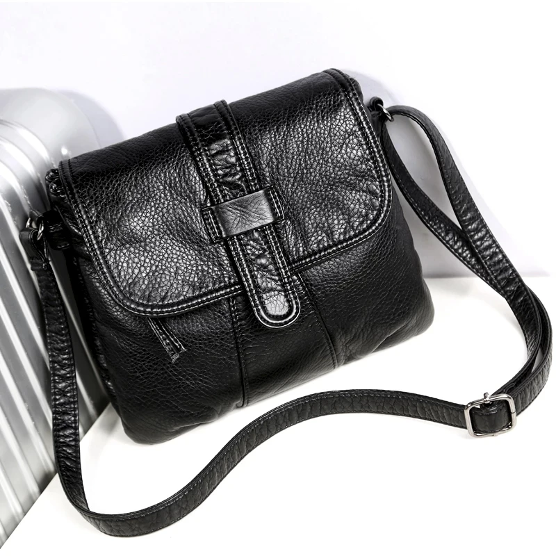 Soft leather Women Messenger bag casual women's shoulder Crossbody bag female handbag Black bolsa feminina girl bag
Soft leather Women Messenger bag casual women's shoulder Crossbody bag female handbag Black bolsa feminina girl bag