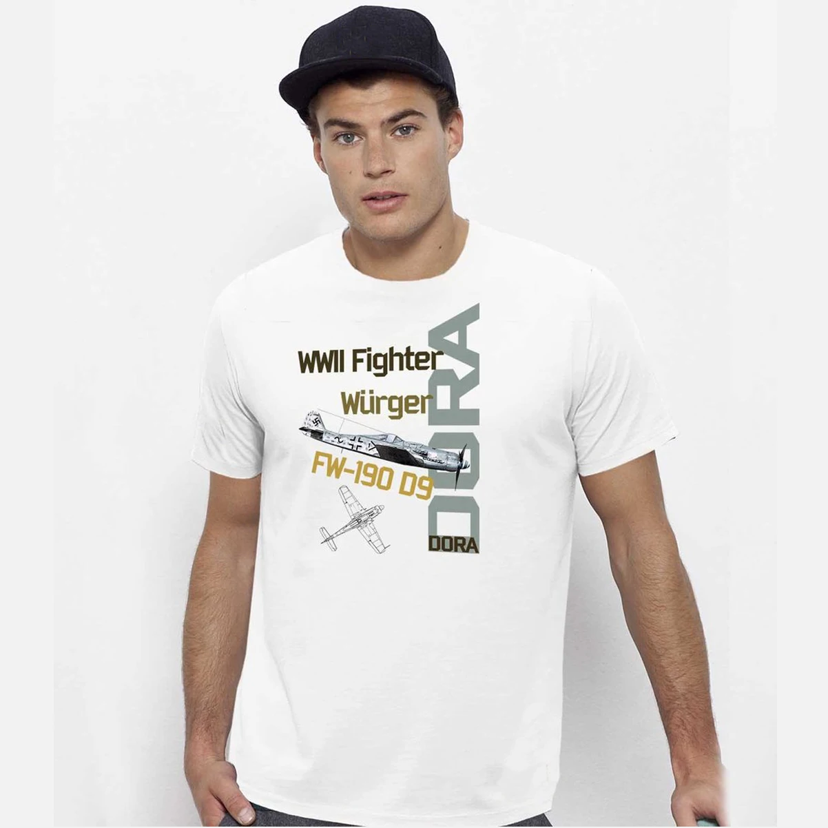 WWII German FW190 D9 Dora Fighter Aircraft T Shirt New 100% Cotton Short Sleeve O-Neck T-shirt Casual Mens Top
WWII German FW190 D9 Dora Fighter Aircraft T Shirt New 100% Cotton Short Sleeve O-Neck T-shirt Casual Mens Top