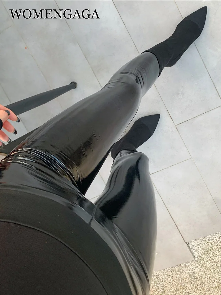 WOMENGAGA 2022 sexy slim Booty Lifting bright reflective PU black high waist elastic leather pants thin leggings korean hot F8BR
WOMENGAGA 2022 sexy slim Booty Lifting bright reflective PU black high waist elastic leather pants thin leggings korean hot F8BR