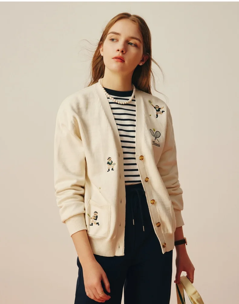 Blue Color Embroidery Cartoon Spring Knit Sweater Cardigan Full Sleeves V-Neck Sudent Schoold Lady Tops Tees
Blue Color Embroidery Cartoon Spring Knit Sweater Cardigan Full Sleeves V-Neck Sudent Schoold Lady Tops Tees