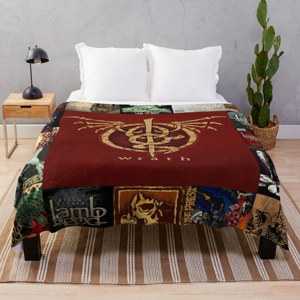 

Ai lamb of god Albums Quilt For Fans Throw Blanket Blanket Stitch Blanket Plush Fabric