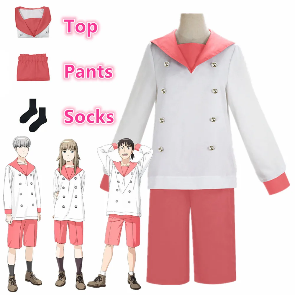 

Anime Tengoku Daimakyo Cosplay Costume Mimihime Kiruko Campus Uniform Halloween Party Top Pants Socks Suit