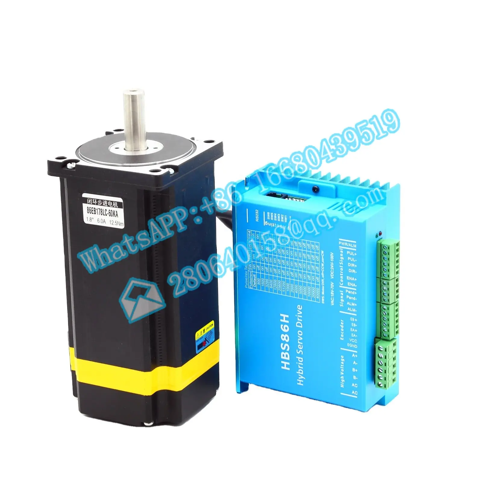 Nema 34 Close Loop motor in suit with driver HBS86H 2 phase 12Nm step motor stepper motor cnc kit
Nema 34 Close Loop motor in suit with driver HBS86H 2 phase 12Nm step motor stepper motor cnc kit