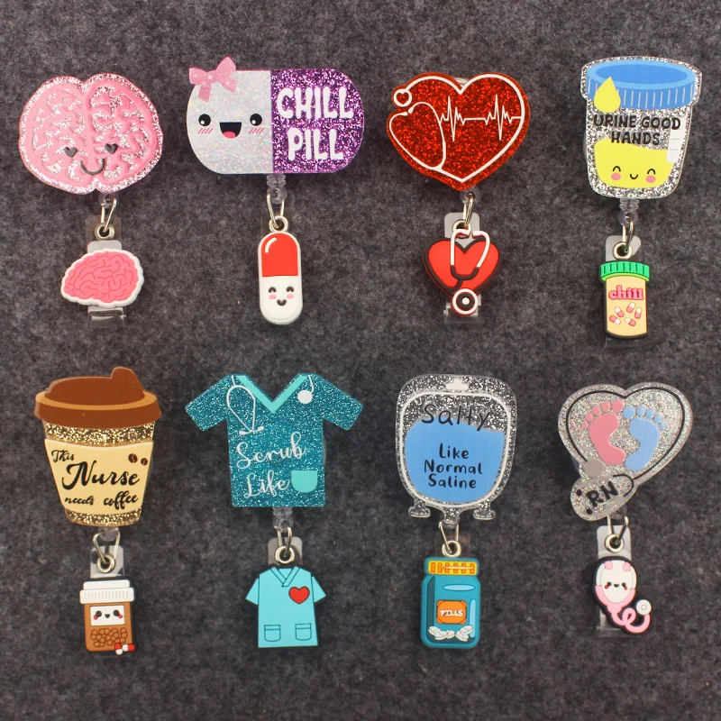Reel Holder Medical Badge Doctor Card Shiny Cute Supplies Retractable Enfermera Card Style Name Nurse Exhibition
Reel Holder Medical Badge Doctor Card Shiny Cute Supplies Retractable Enfermera Card Style Name Nurse Exhibition