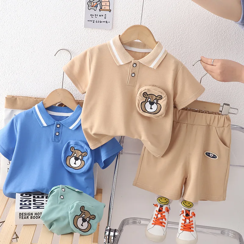 Boys Polo Clothes Sets Summer Children's Sports Suit T-shirts Shorts 2pcs Tracksuits For Baby 1 To 5 Years Kids Costume Outfits
Boys Polo Clothes Sets Summer Children's Sports Suit T-shirts Shorts 2pcs Tracksuits For Baby 1 To 5 Years Kids Costume Outfits