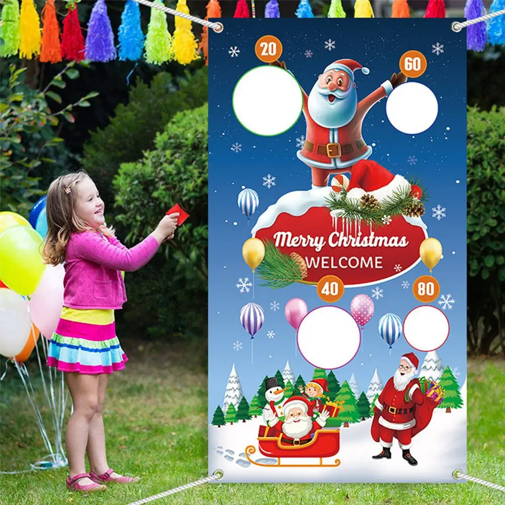 Children Christmas Santa Claus Play Bean Bags Safe Tossing Throwing Banner Outdoor Toy Christmas Throwing Game Flag
Children Christmas Santa Claus Play Bean Bags Safe Tossing Throwing Banner Outdoor Toy Christmas Throwing Game Flag