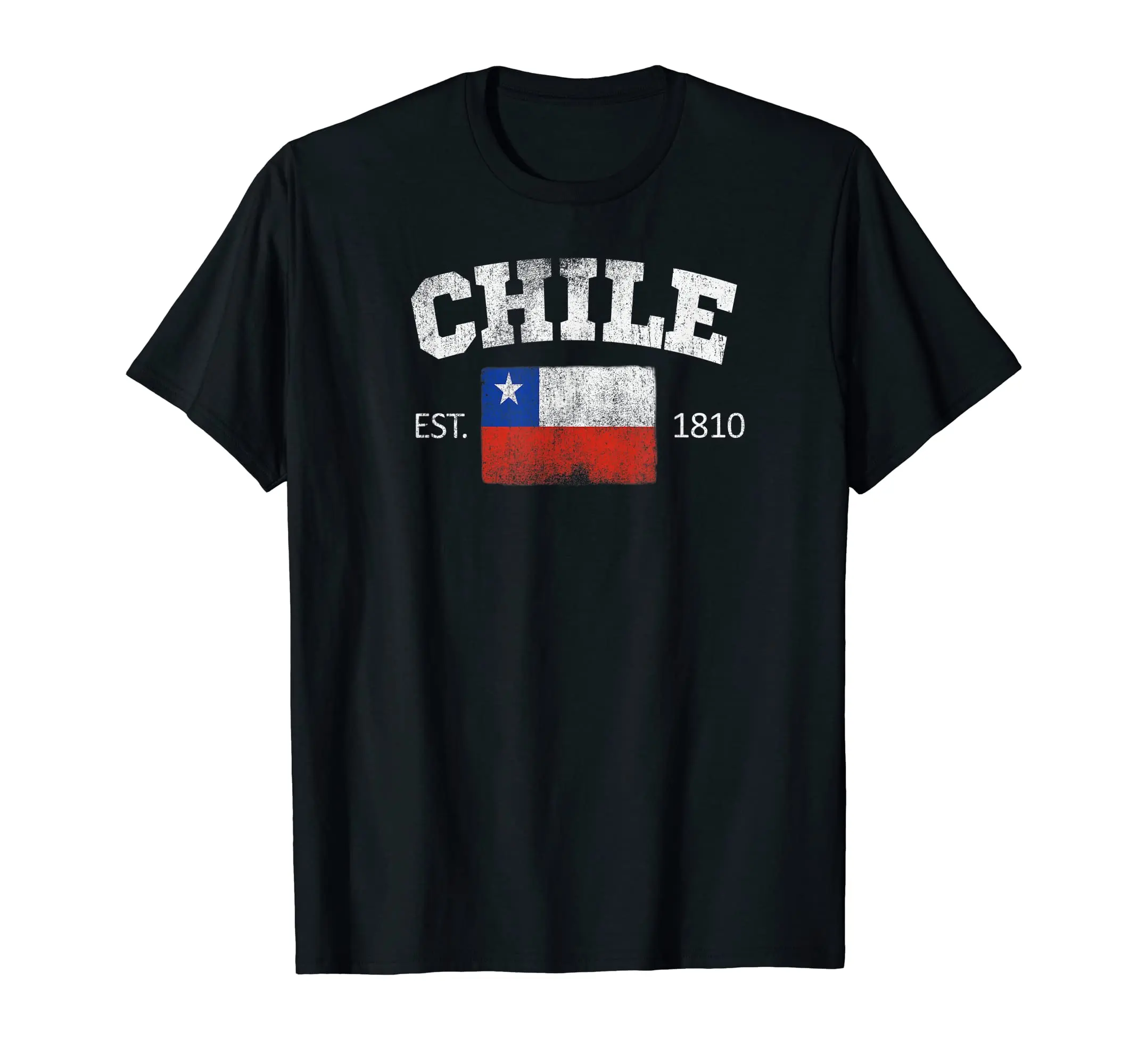 

Vintage CHILE Independence Day Flag Est 1810 Souvenir T-Shirt Gift Hip Hop MEN WOMEN UNISEX T Shirts Size XS-5XL