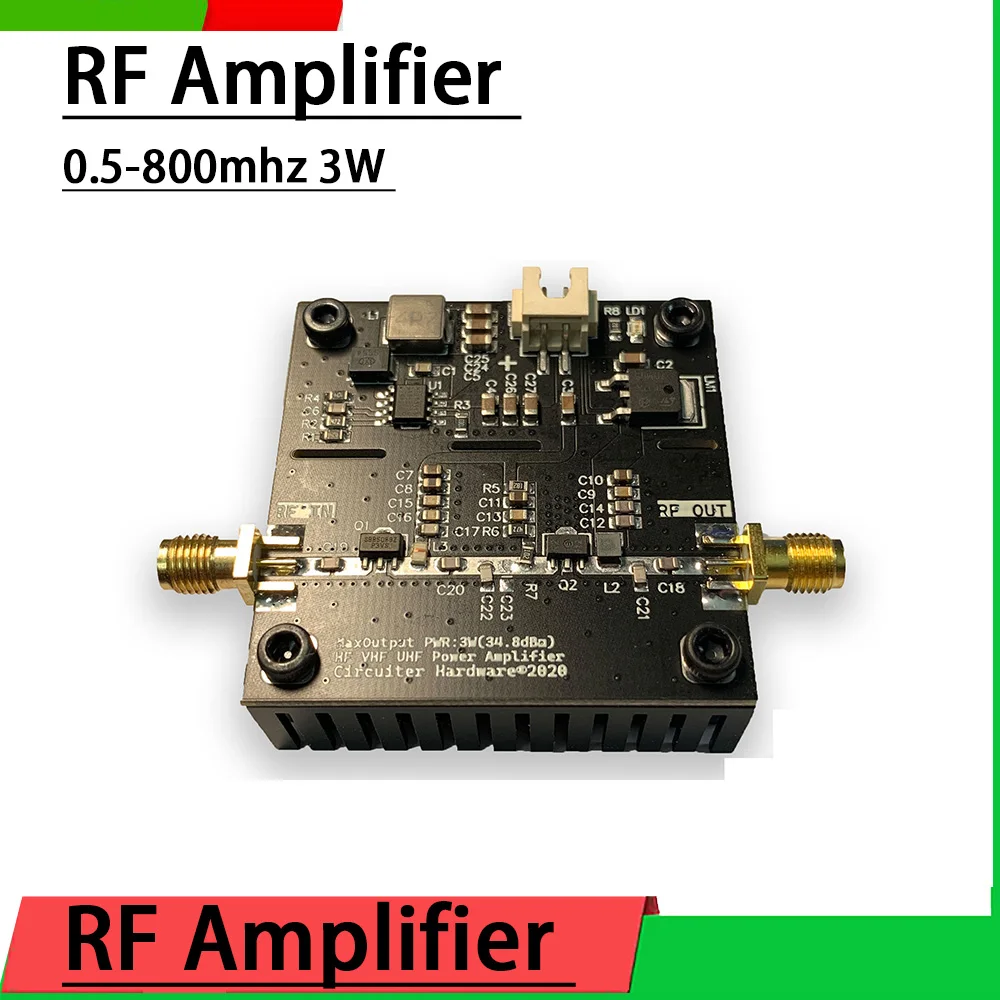 1M-800mhz 3W RF Amplifier VHF UHF FM HF Transmitter Broadband 36dBm For Ham Radio Walkie Talkie Short Wave 433M Remote
1M-800mhz 3W RF Amplifier VHF UHF FM HF Transmitter Broadband 36dBm For Ham Radio Walkie Talkie Short Wave 433M Remote