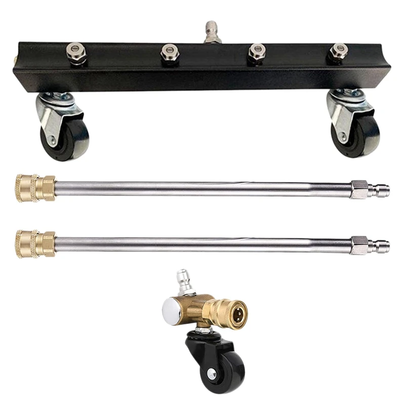 13 Inch Pressure Washer Undercarriage Cleaner 4000 PSI Car Cleaning Tool With 2 Washer Extension Wands And Swivel Wheel
13 Inch Pressure Washer Undercarriage Cleaner 4000 PSI Car Cleaning Tool With 2 Washer Extension Wands And Swivel Wheel