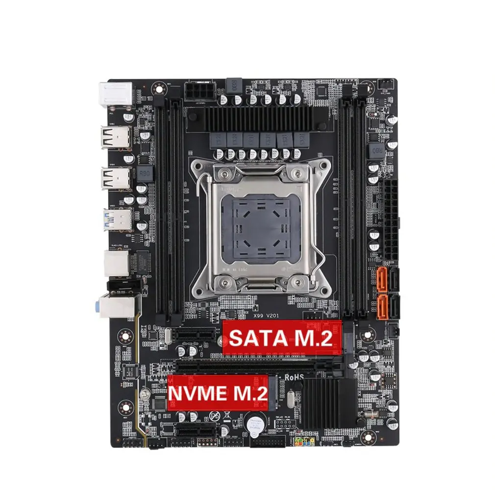 

Hot X99 Desktop Motherboard LGA 2011-3 Support DDR4 REG ECC Memory and Xeon E5 2678 V3 V4 Processor Nvme M.2 USB3.0 Mainboad
