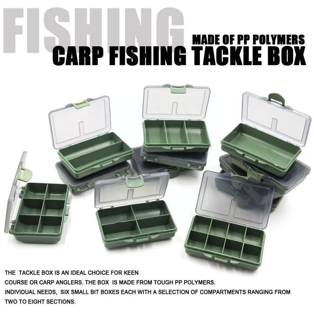 1-8 Compartments Fishing Lure Box Carp Fishing Tackle Spoon Box Bait Hook Box Fishing Gadget Pesca Accessories Fishing Bait G0G7
1-8 Compartments Fishing Lure Box Carp Fishing Tackle Spoon Box Bait Hook Box Fishing Gadget Pesca Accessories Fishing Bait G0G7