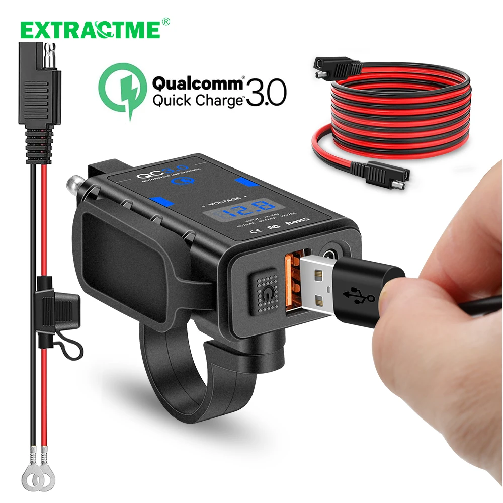 Extractme 6.8A Motorcycle USB Charger Waterproof QC3.0 Quick Charge Type C PD 12V Adapter Socket with Switch Motorbike Accessory
Extractme 6.8A Motorcycle USB Charger Waterproof QC3.0 Quick Charge Type C PD 12V Adapter Socket with Switch Motorbike Accessory