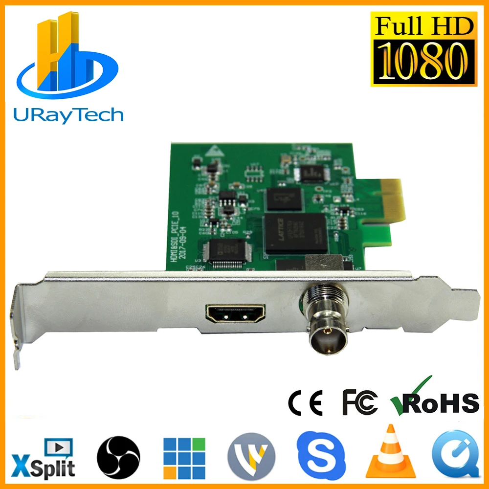 Full HD 1080P HDMI SDI Capture Card PCIe Game Capture PCI-E HD Video Audio Grabber HDMI /SDI To PCI PCIe For Windows, Linux
Full HD 1080P HDMI SDI Capture Card PCIe Game Capture PCI-E HD Video Audio Grabber HDMI /SDI To PCI PCIe For Windows, Linux