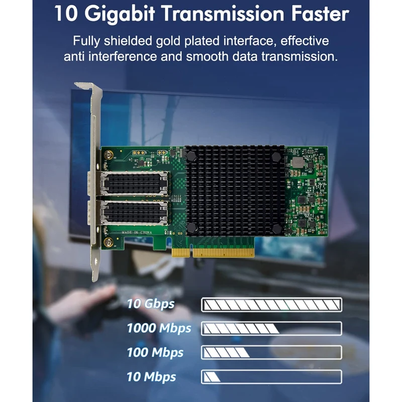 Φ Pcie X8 10G Серверная сетевая карта Mellanox ABGZ-ST7320 Pciex8 2X10G SFP + оптическая волоконная LC Ethernet смарт-сетевая карта
Φ Pcie X8 10G Серверная сетевая карта Mellanox ABGZ-ST7320 Pciex8 2X10G SFP + оптическая волоконная LC Ethernet смарт-сетевая карта