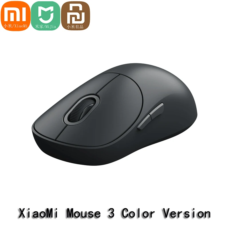 

Мышь Mijia Xiaomi беспроводная эргономичная, 3 цвета, 2,4 ГГц, Bluetooth, 1200DPI