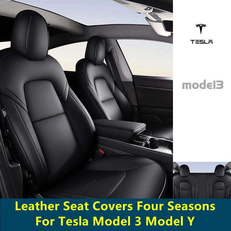 Fit Tesla Model 3 Model Y Car Seat Cover PU Leather Cover All Season Protection With 5mm Composite Sponge Inside
Fit Tesla Model 3 Model Y Car Seat Cover PU Leather Cover All Season Protection With 5mm Composite Sponge Inside