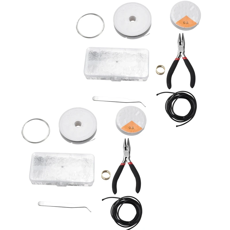2X Jewelry Findings Set Jewelry Making Kit Jewelry Findings Starter Kit Jewelry Beading Making And Repair Tools Kit
2X Jewelry Findings Set Jewelry Making Kit Jewelry Findings Starter Kit Jewelry Beading Making And Repair Tools Kit