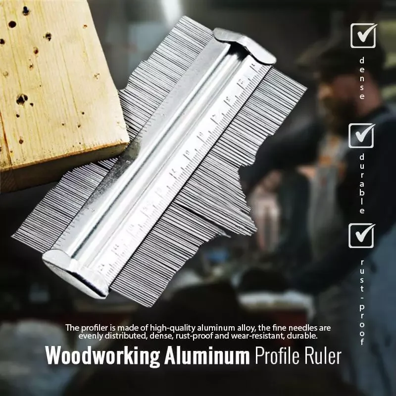 Woodworking Aluminum Profile Ruler Contour Profile Gauge Tiling Laminate Tiles General Tools Contour Measuring Tools 125mm 5inch
Woodworking Aluminum Profile Ruler Contour Profile Gauge Tiling Laminate Tiles General Tools Contour Measuring Tools 125mm 5inch