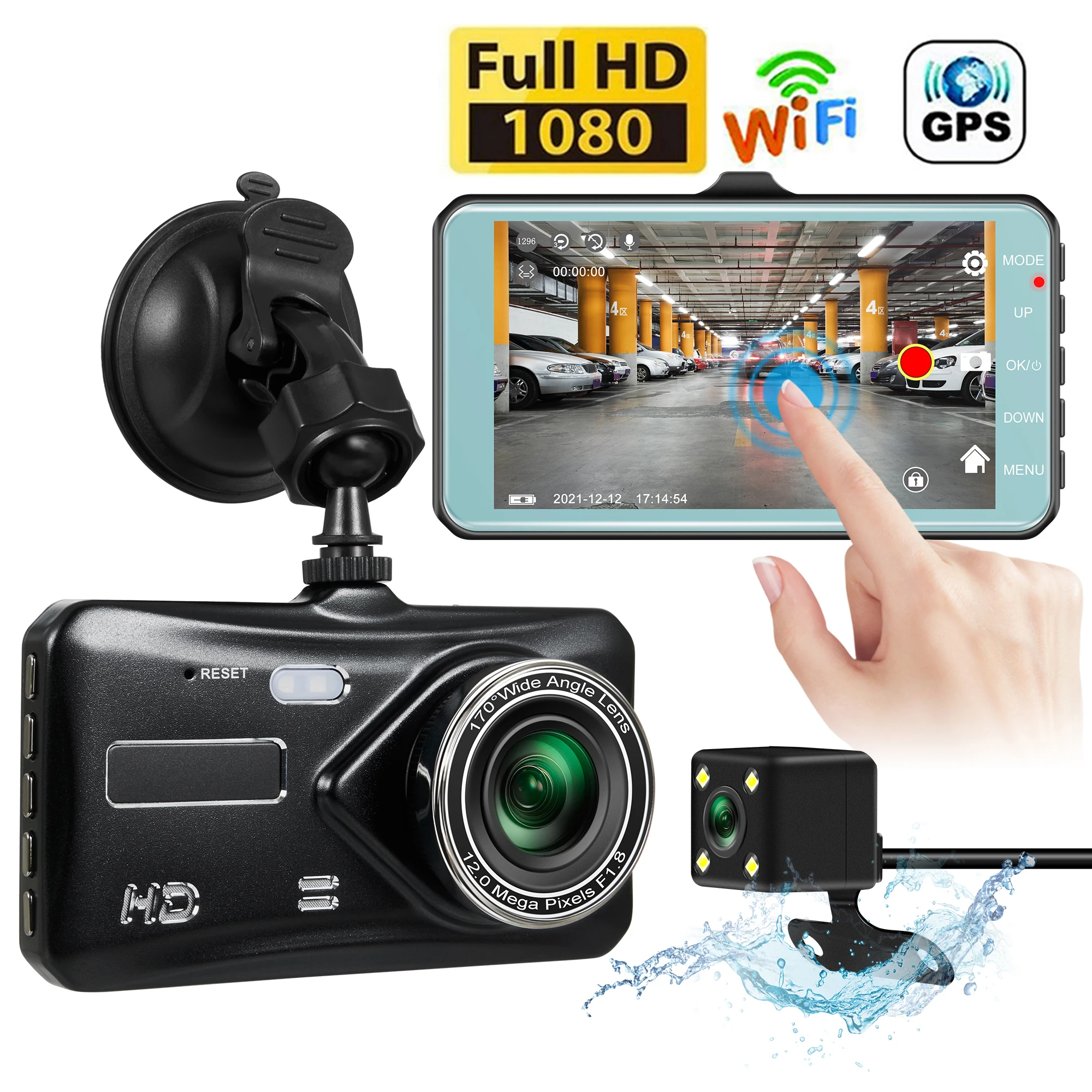 Dash Cam Car DVR WiFi 4.0" Full HD 1080P Rear View Video Recorder Black Box Dashcam Auto Car Camera GPS Tracker Car Accessories
Dash Cam Car DVR WiFi 4.0" Full HD 1080P Rear View Video Recorder Black Box Dashcam Auto Car Camera GPS Tracker Car Accessories