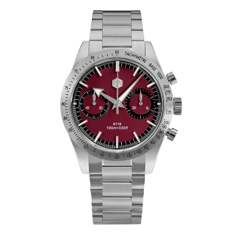 San Martin Men Chronograph Watches Luxury Panda Manual Wind Mechanical Wristwatch Sapphire 10ATM Waterproof BGW9 Luminous ST1901
San Martin Men Chronograph Watches Luxury Panda Manual Wind Mechanical Wristwatch Sapphire 10ATM Waterproof BGW9 Luminous ST1901
