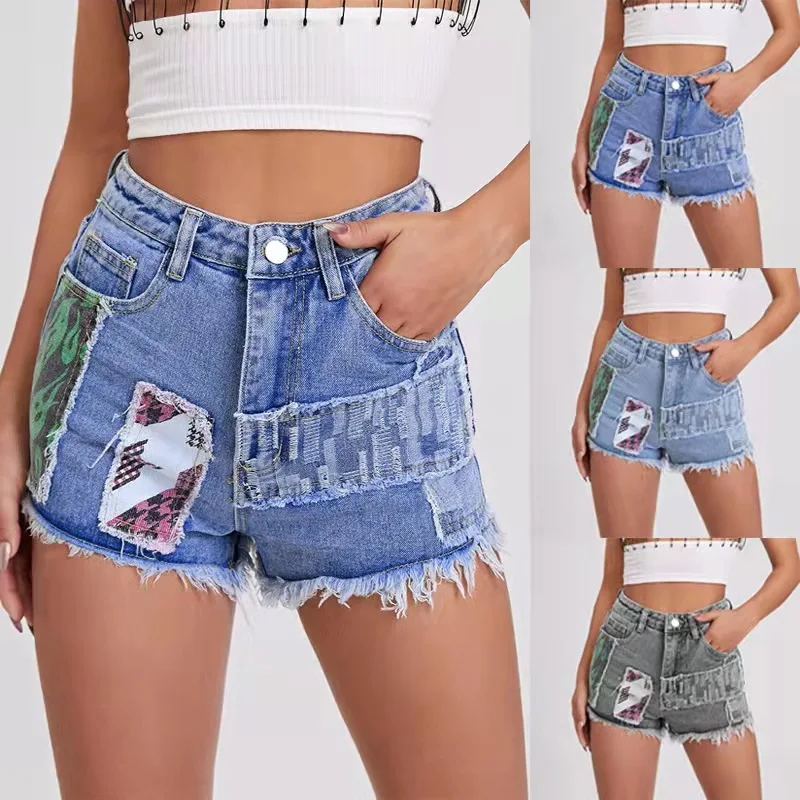 Chunky Dunky High Waist Fringed Ripped Denim Shorts Women's Raw Edge Hot Pants Woman Shorts Jean Shorts Booty Shorts
Chunky Dunky High Waist Fringed Ripped Denim Shorts Women's Raw Edge Hot Pants Woman Shorts Jean Shorts Booty Shorts