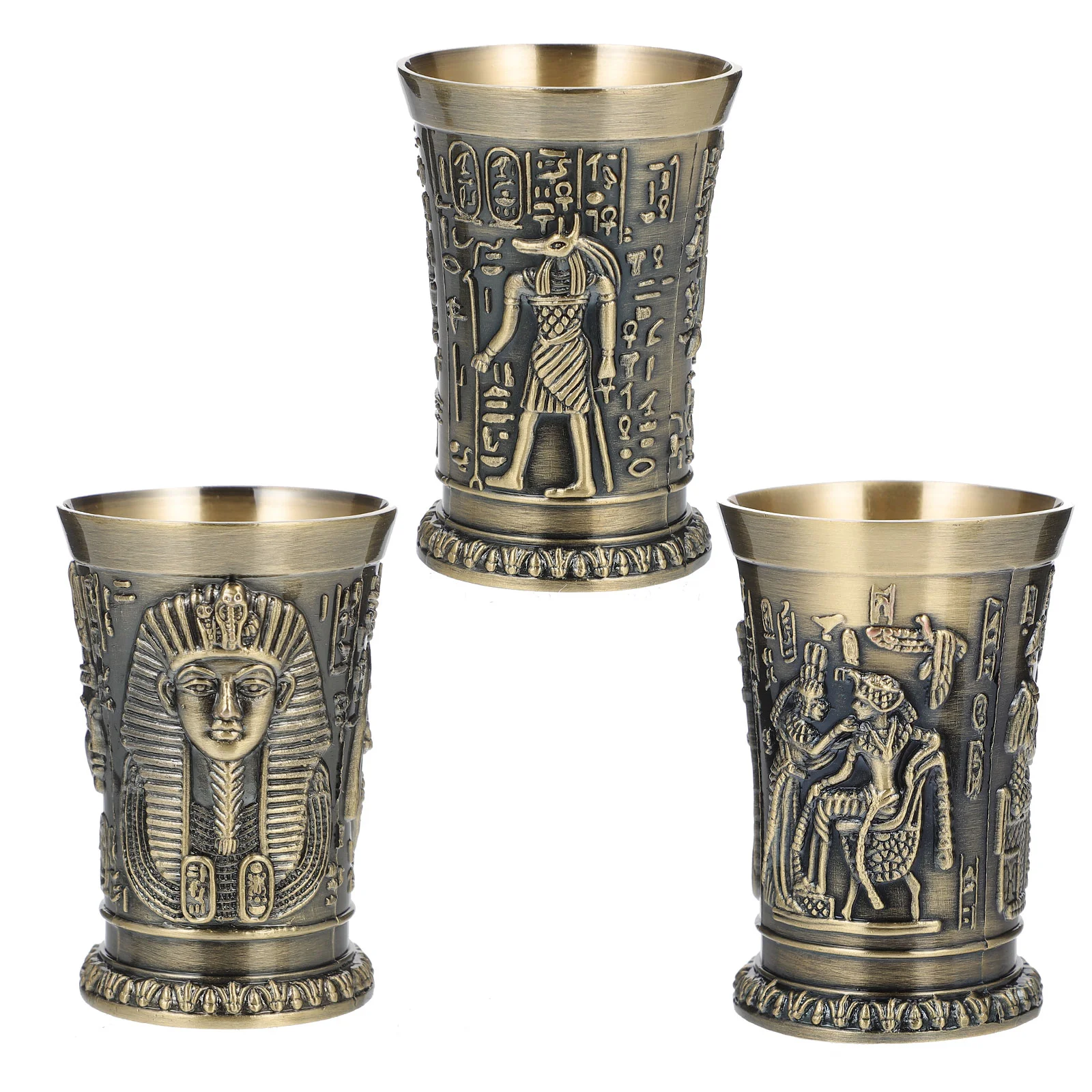 3 Pcs Vintage Cup Vintage Decor Egyptian Cup Cup Tumbler Cocktail Glass Metal Shot Measuring Cup
3 Pcs Vintage Cup Vintage Decor Egyptian Cup Cup Tumbler Cocktail Glass Metal Shot Measuring Cup