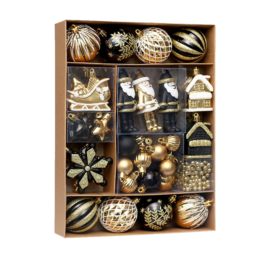 Decoration Christmas Tree Balls 50 Pieces Set Assorted Decor Decorative Gifts Hanging Holiday Ornaments Plastic
Decoration Christmas Tree Balls 50 Pieces Set Assorted Decor Decorative Gifts Hanging Holiday Ornaments Plastic