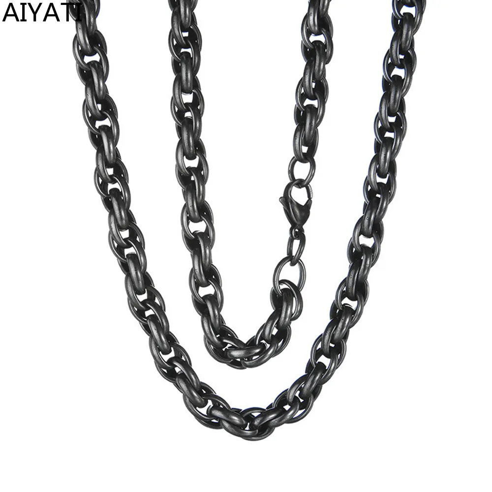 Fashion Personality Hip-Hop Twist Link Titanium Steel Cuban Bracelet Necklace Chain For Women Conjuntos De Joyas
Fashion Personality Hip-Hop Twist Link Titanium Steel Cuban Bracelet Necklace Chain For Women Conjuntos De Joyas