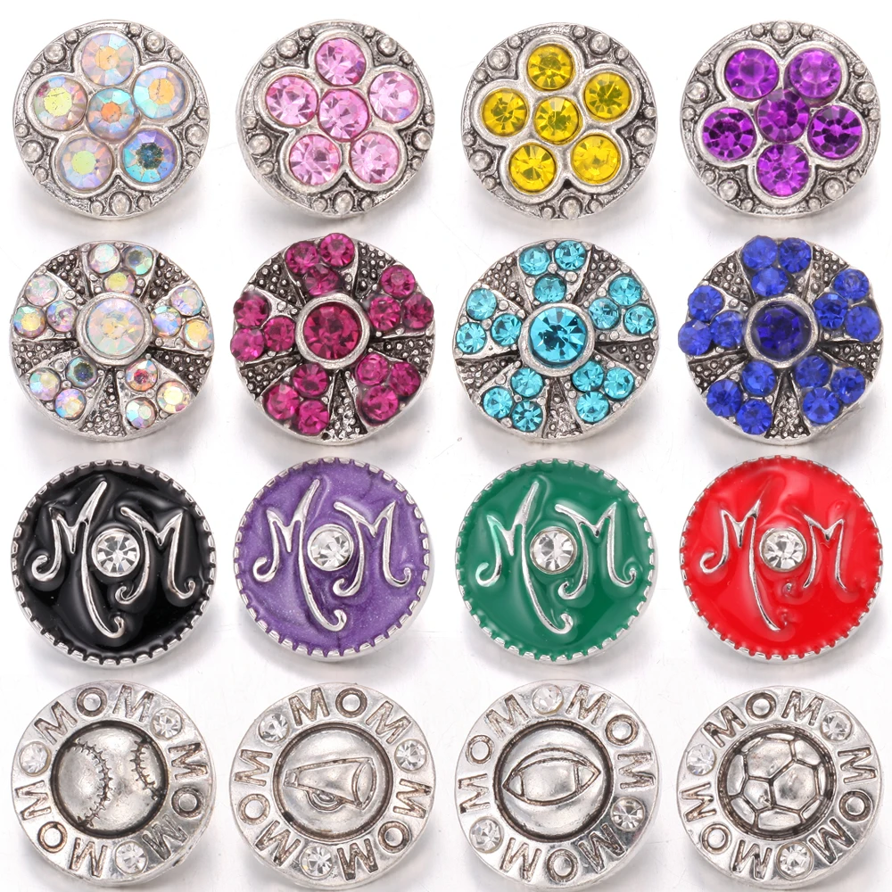 10pcs/lot 2022 New Snap Button Jewelry DIY Mini Crystal Rhinestone Flower 12mm Metal Snaps Buttons Charms for 12mm Snap Bracelet
10pcs/lot 2022 New Snap Button Jewelry DIY Mini Crystal Rhinestone Flower 12mm Metal Snaps Buttons Charms for 12mm Snap Bracelet