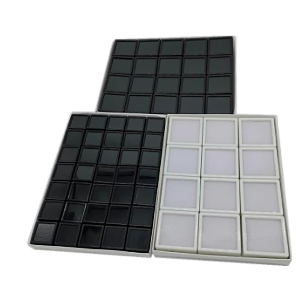 Wholesale Jewelry Diamond Storage Box Square Gem Display Tray Pendant Coin Jar Container Gemstone Zircon Organizer Package Box 
Wholesale Jewelry Diamond Storage Box Square Gem Display Tray Pendant Coin Jar Container Gemstone Zircon Organizer Package Box