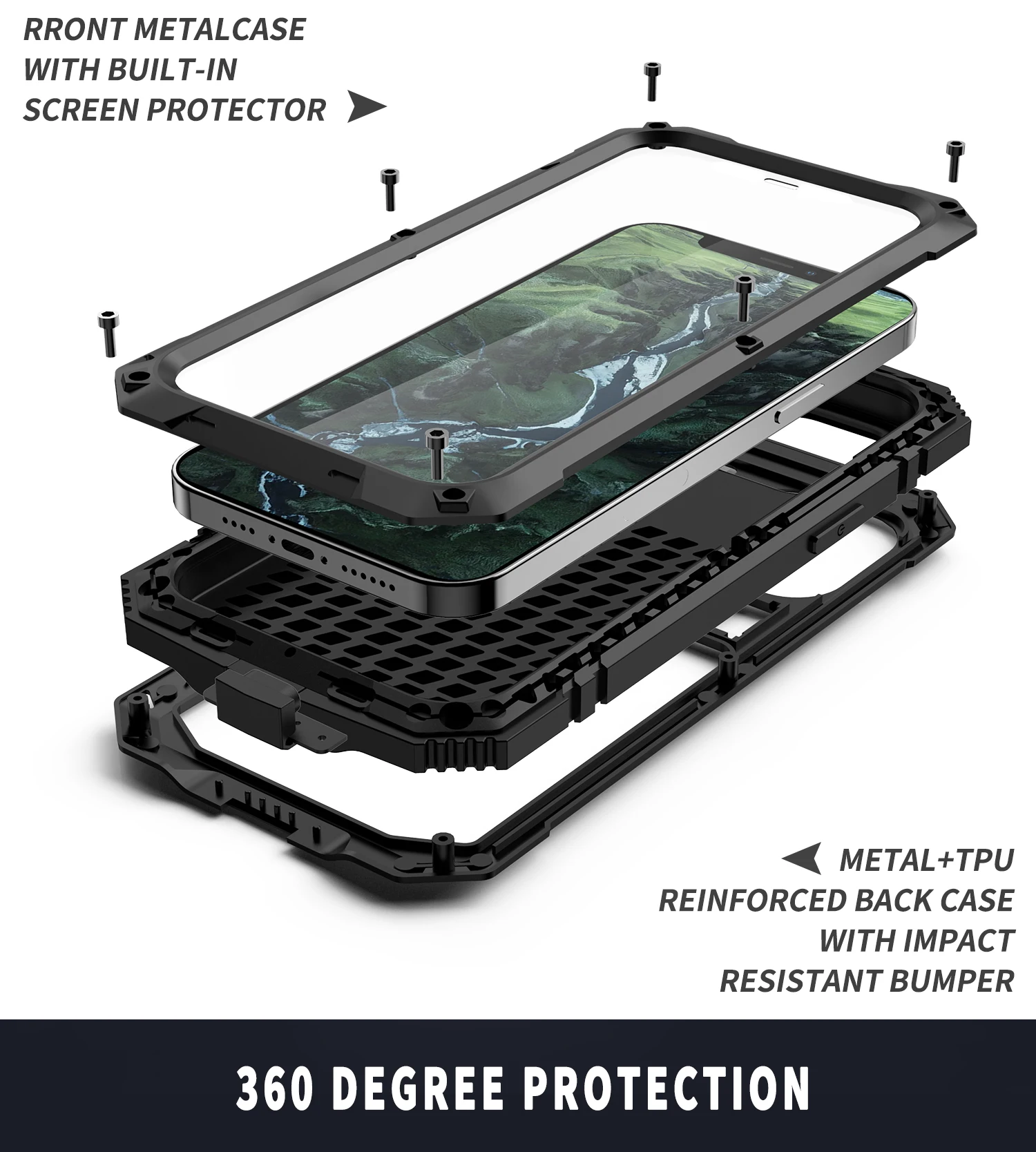 Metal with Built in Screen Protector stand For iPhone 12 13 Pro Max Mini 11 Case Shockproof and Luxury Fundas Coque Phone Cover
Metal with Built in Screen Protector stand For iPhone 12 13 Pro Max Mini 11 Case Shockproof and Luxury Fundas Coque Phone Cover