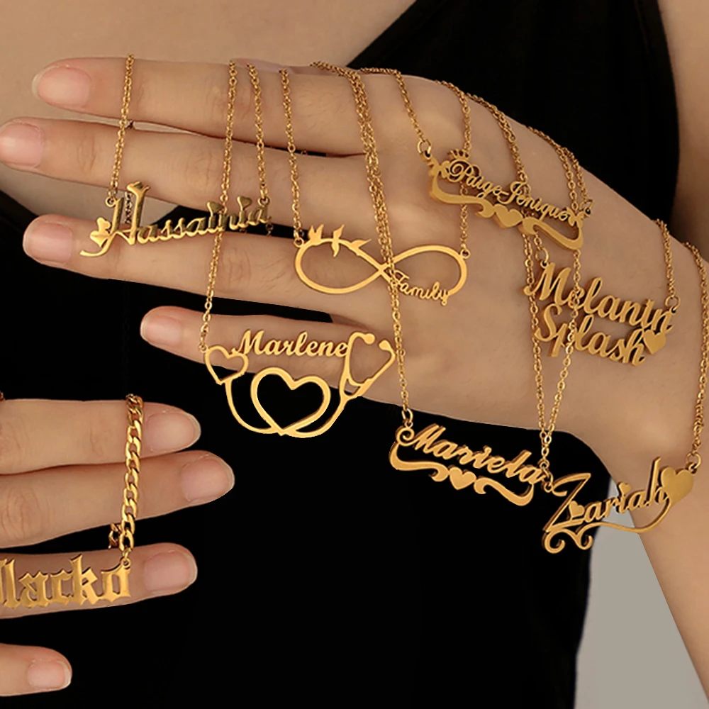 Personalized Stainless Steel Gold Name Letter Initial Pendant Stainless steel Necklace for Women Customized Jewelry Good Quality
Personalized Stainless Steel Gold Name Letter Initial Pendant Stainless steel Necklace for Women Customized Jewelry Good Quality