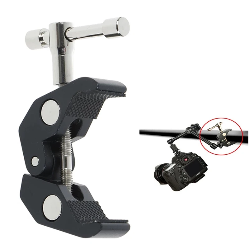 Aluminum Alloy Magic Friction Arm Super Crab Clamp with 1/4 3/8 Inch Thread Rod Pliers Clip for Gopro Hero 11 DJI Action Camera
Aluminum Alloy Magic Friction Arm Super Crab Clamp with 1/4 3/8 Inch Thread Rod Pliers Clip for Gopro Hero 11 DJI Action Camera