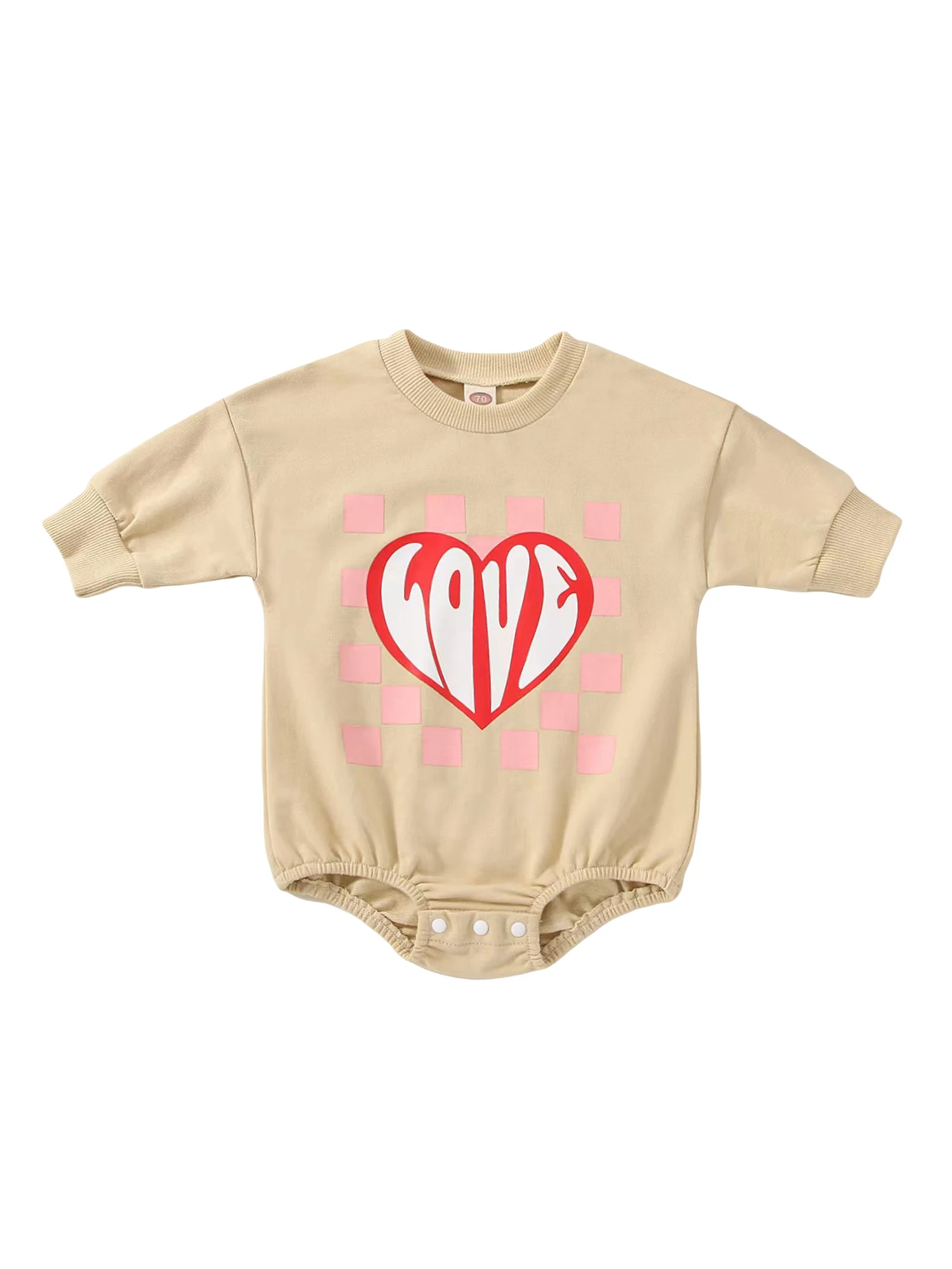 Valentines Day Newborn Baby Romper Long Sleeve Round Neck Letter printing Bodysuit Fall Clothes
Valentines Day Newborn Baby Romper Long Sleeve Round Neck Letter printing Bodysuit Fall Clothes