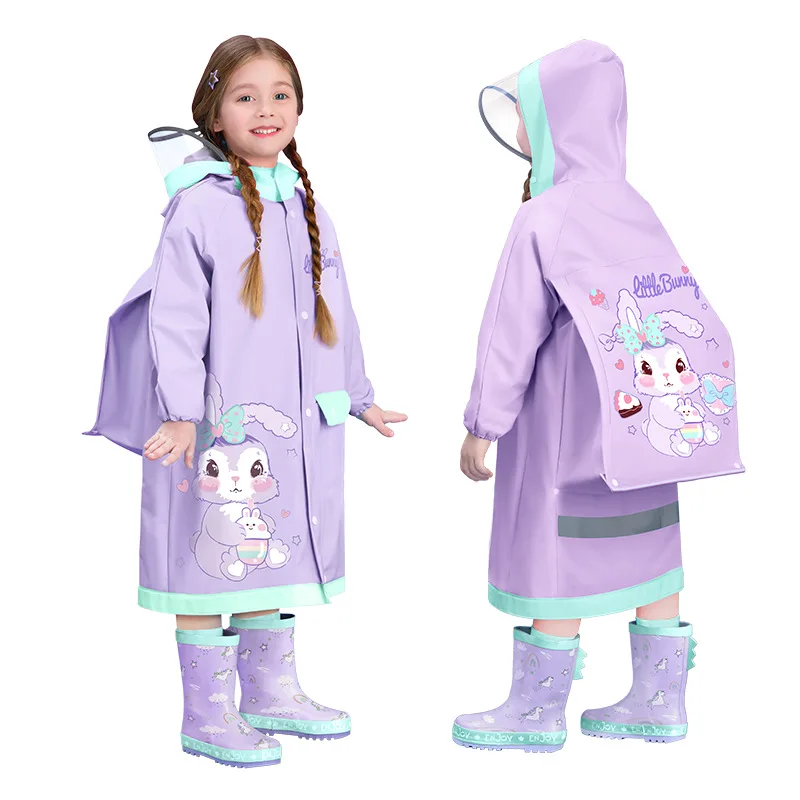 Large Children Fashion Raincoat Primary School Students Full Body Waterproof Children hiking Long Raincoat with Schoolbag 
Large Children Fashion Raincoat Primary School Students Full Body Waterproof Children hiking Long Raincoat with Schoolbag