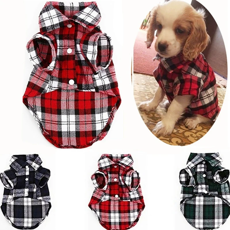 Fashion Pet Shirts Summer Classic Plaid Pet Dog Clothes for Small Dogs French Bulldog Puppy Dog t-Shirt for Dogs Pets Clothing
Fashion Pet Shirts Summer Classic Plaid Pet Dog Clothes for Small Dogs French Bulldog Puppy Dog t-Shirt for Dogs Pets Clothing
