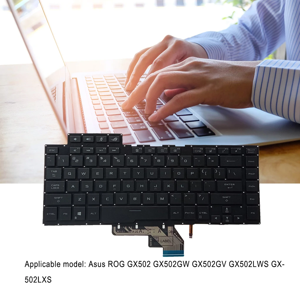 Laptop Keyboard Professional Computer Fitting Laptops Components Input Fittings PC Keypad Replacement for GX502
Laptop Keyboard Professional Computer Fitting Laptops Components Input Fittings PC Keypad Replacement for GX502
