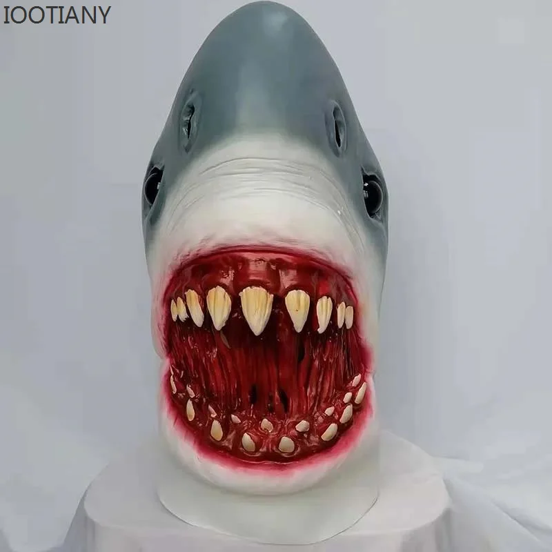Horror Shark Animal Halloween Mask Scary Shark Head Cosplay Mask Fancy Dress Party Costume Cosplay Masks Props Adult One Size 
Horror Shark Animal Halloween Mask Scary Shark Head Cosplay Mask Fancy Dress Party Costume Cosplay Masks Props Adult One Size