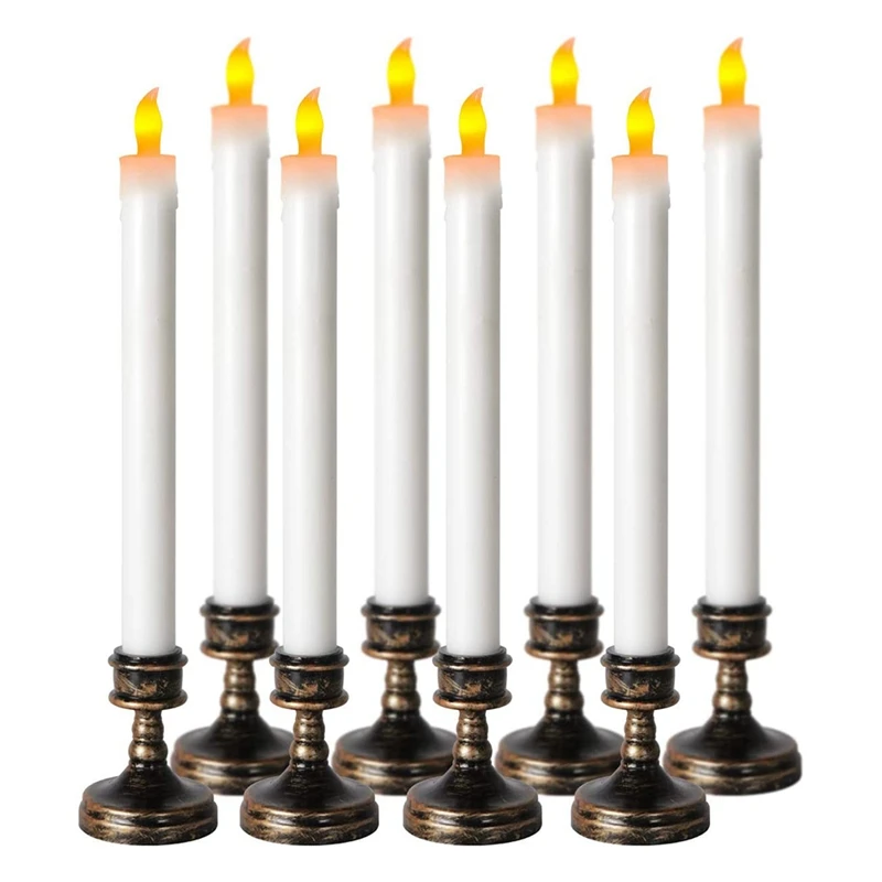 8Pcs LED Taper Candle For Dinner, Flickering Flameless Tapered Battery Operated Table Settings Weddings Parties
8Pcs LED Taper Candle For Dinner, Flickering Flameless Tapered Battery Operated Table Settings Weddings Parties