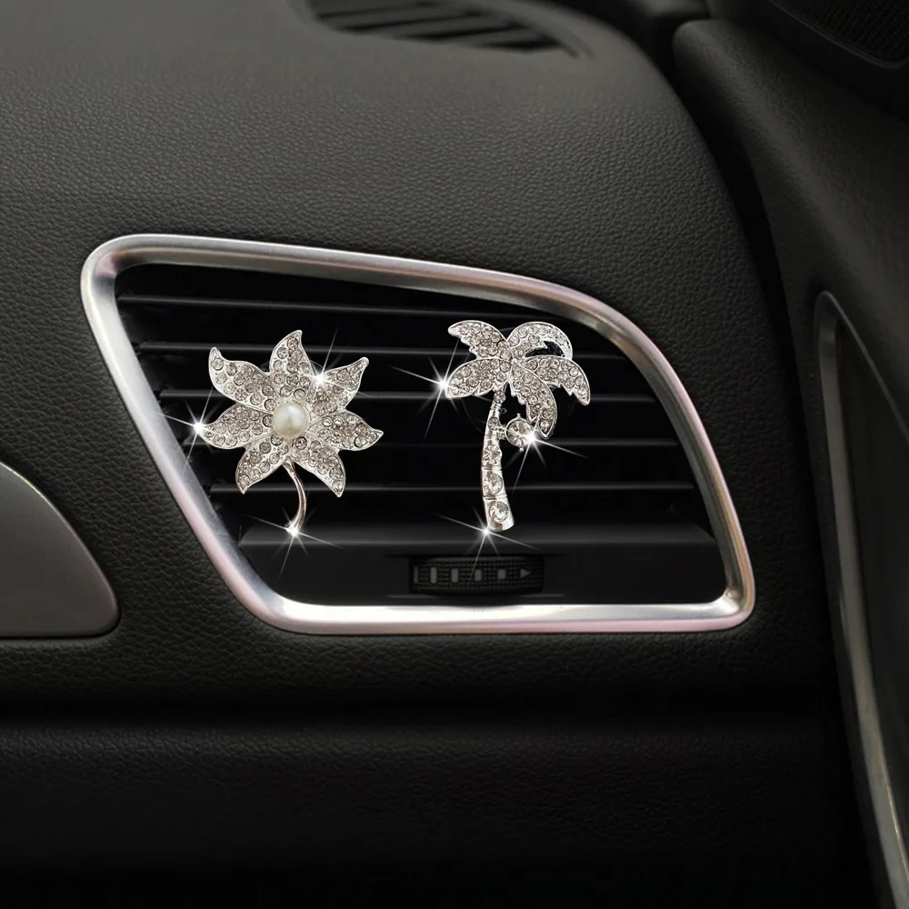 2 Pcs Bling Crystal Pearl Leaf Tree Vent Clip Car Air Freshener Perfume Aromatherapy Fragrance Diffuser Automobile Accessories
2 Pcs Bling Crystal Pearl Leaf Tree Vent Clip Car Air Freshener Perfume Aromatherapy Fragrance Diffuser Automobile Accessories