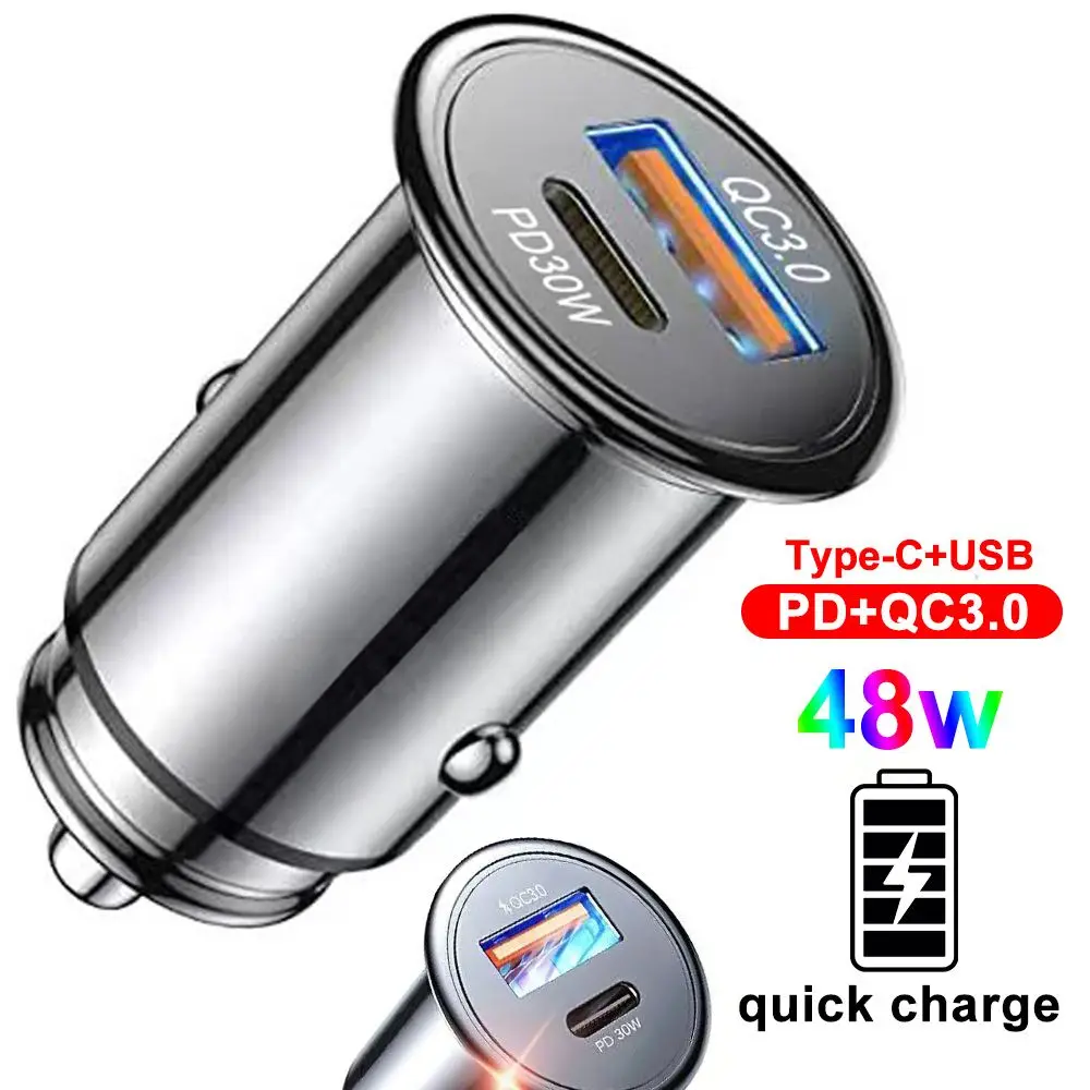 Автомобильное зарядное устройство с двумя USB-портами и поддержкой быстрой зарядки
Автомобильное зарядное устройство с двумя USB-портами и поддержкой быстрой зарядки