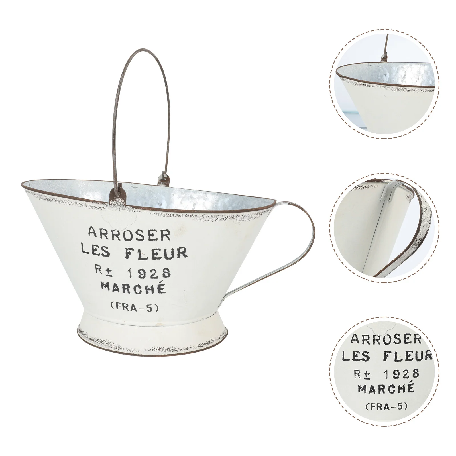 Flower Vase Bucket Planter Pot Metal Shabby French Galvanized Chic Retro Farmhouse Vintage Arrangement Centerpiece Hanging Jug
Flower Vase Bucket Planter Pot Metal Shabby French Galvanized Chic Retro Farmhouse Vintage Arrangement Centerpiece Hanging Jug