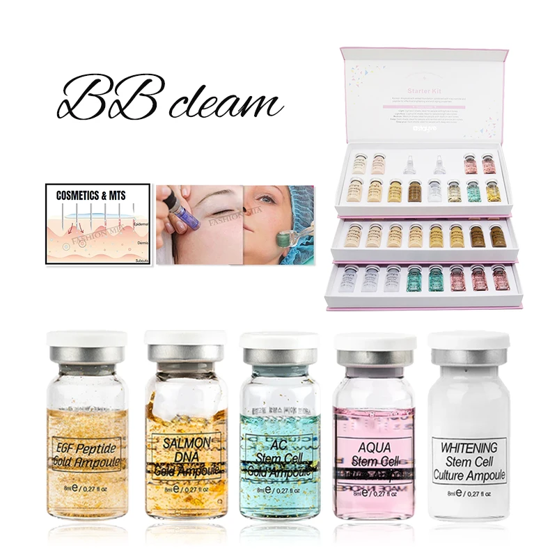 5pcs Whitening Serum BB Cream Meso Beauty Cream Foundation Self-coloring Nursing Salon Essence for Smoothing and Anti-aging
5pcs Whitening Serum BB Cream Meso Beauty Cream Foundation Self-coloring Nursing Salon Essence for Smoothing and Anti-aging