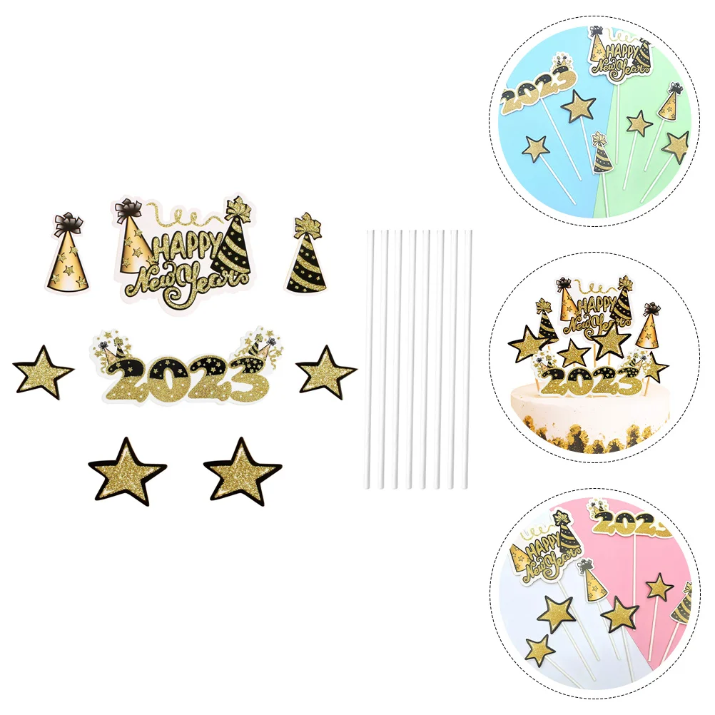 Cake Year New Picks Cupcake Toppers Party Dessert Topper Decor Supplies Decoration Decorative Happy Decorations Insertedglitter
Cake Year New Picks Cupcake Toppers Party Dessert Topper Decor Supplies Decoration Decorative Happy Decorations Insertedglitter
