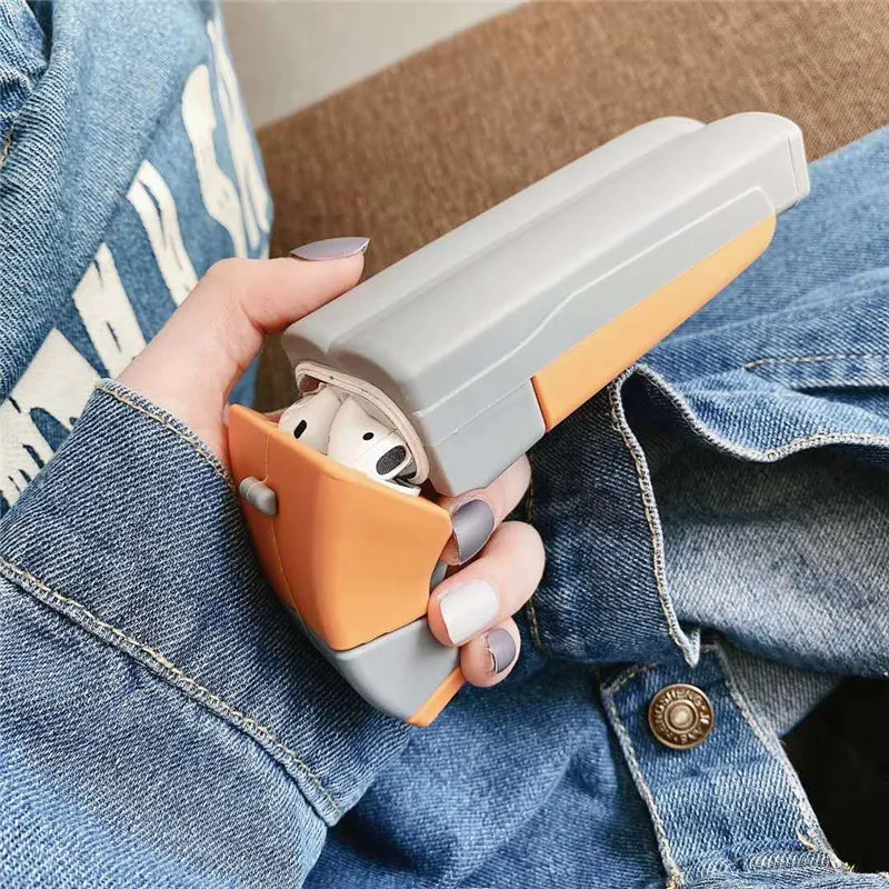 3D Gun Shape Box for AirPod 1 2 Case Cute Soft Silicone Earphone Cases for Airpods Case Protect Cover Funda coque
3D Gun Shape Box for AirPod 1 2 Case Cute Soft Silicone Earphone Cases for Airpods Case Protect Cover Funda coque