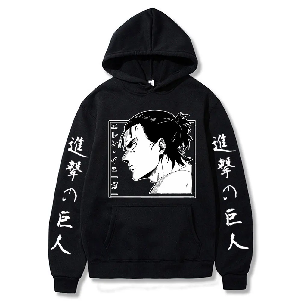 Attack on Titan AOT Hoodie Eren Yeager Anime Pullover Unisex Harajuku Hooded Sweatshirt Long Sleeve Fashion Men's Tracksuit
Attack on Titan AOT Hoodie Eren Yeager Anime Pullover Unisex Harajuku Hooded Sweatshirt Long Sleeve Fashion Men's Tracksuit